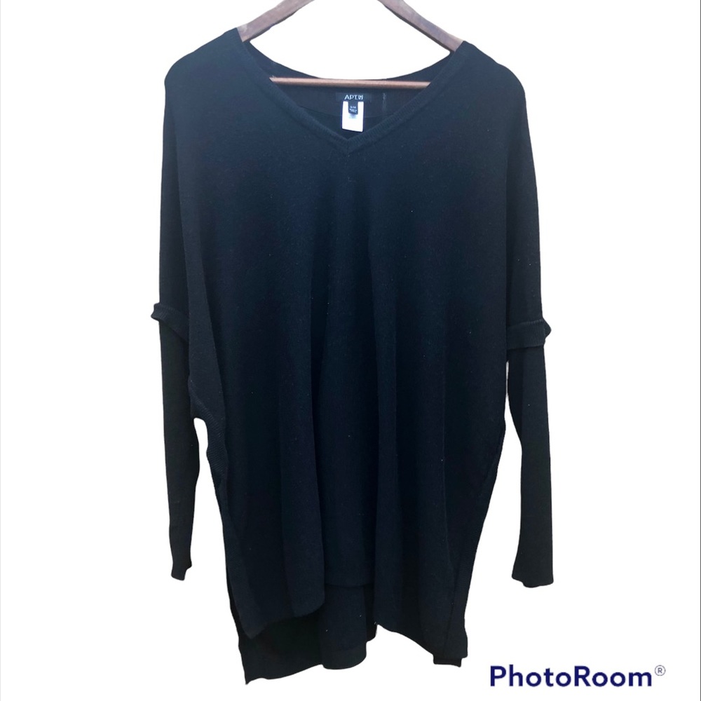 Apt. 9 Apartment 9 Sweater Dolman Sleeved Sz. S/M Black